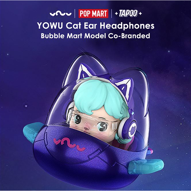 ORIGINAL Headphone Yowu x Bubble Mart Pop Mart Special Edition original earphone kucing audio earphone kucing