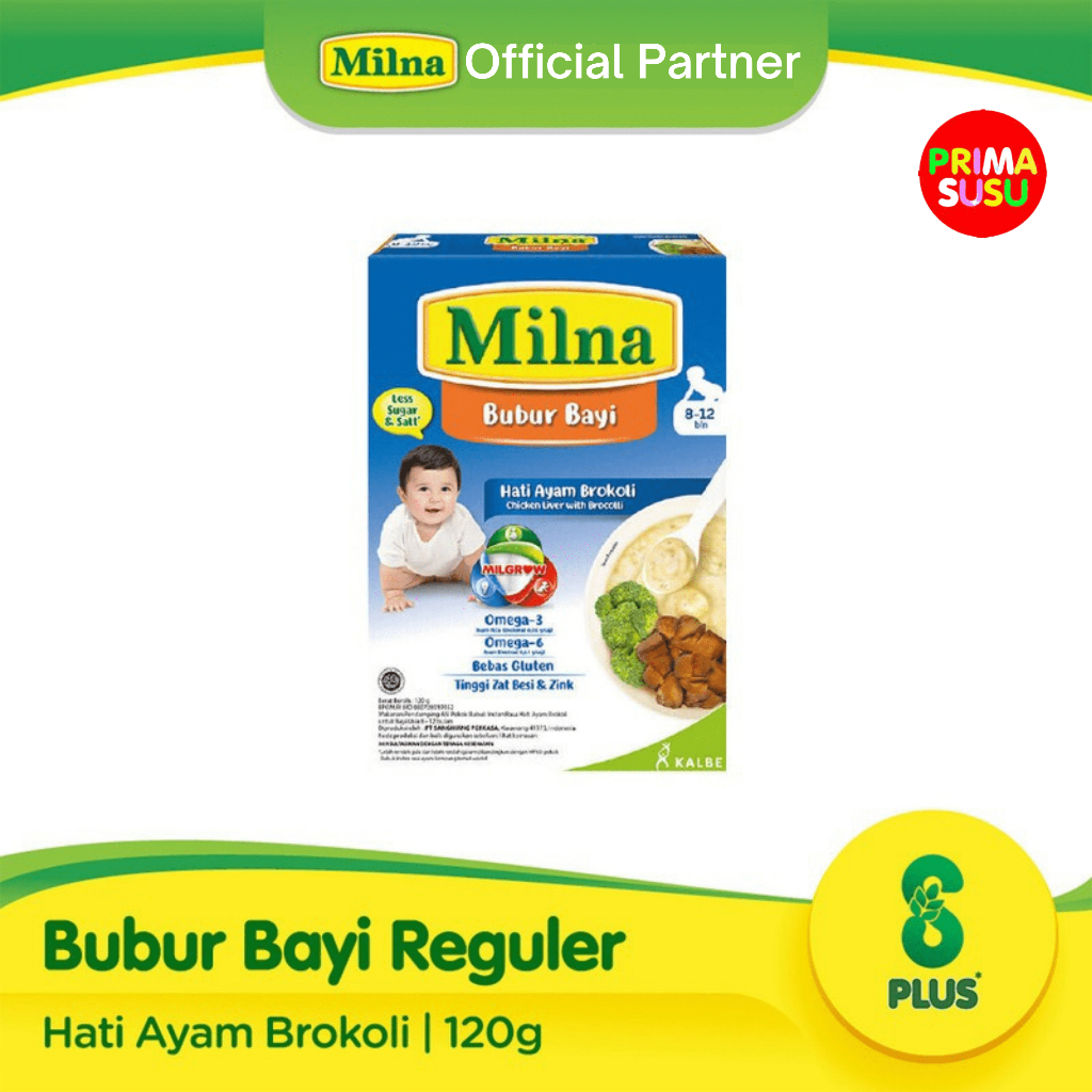 Milna Bubur Bayi Hati Ayam Brokoli 8-12 120 GR