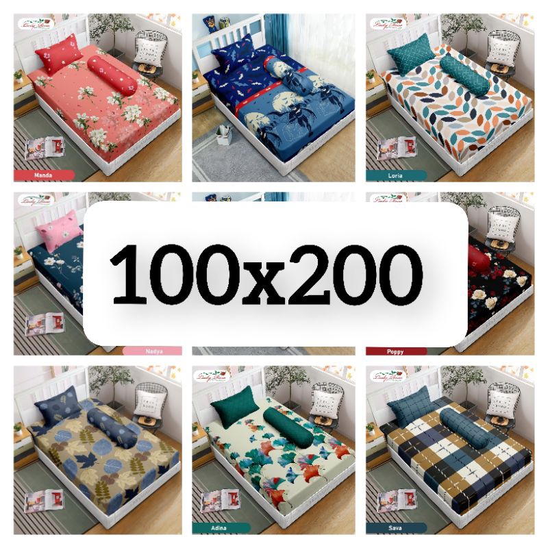 SPREI LADY ROSE 100X200 SINGLE KASUR NO 4 / SPREI UKURAN 100X200 LADY ROSE