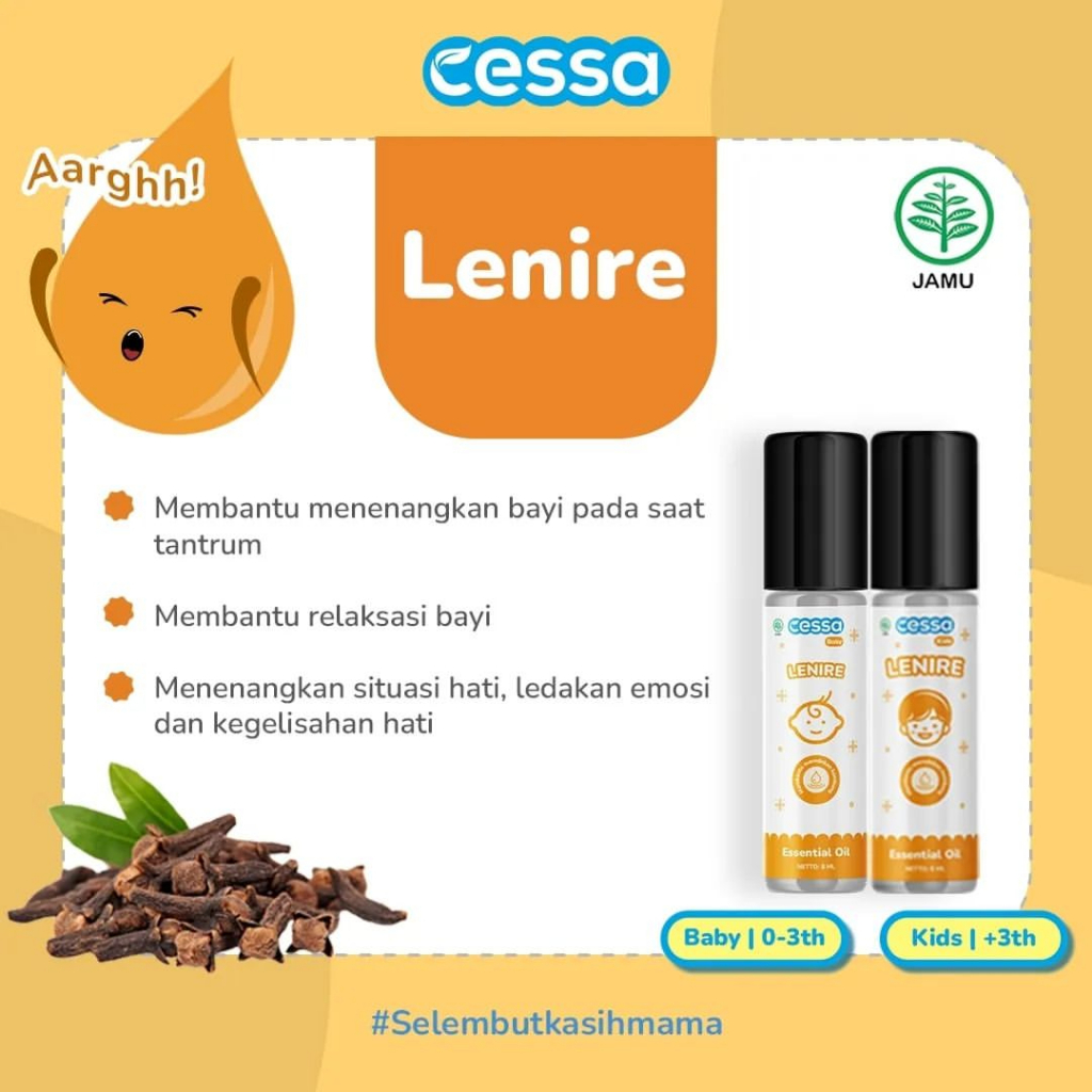 CESSA BABY LENIER - Natural Essential Oil Meredakan Perut Kembung/Mual