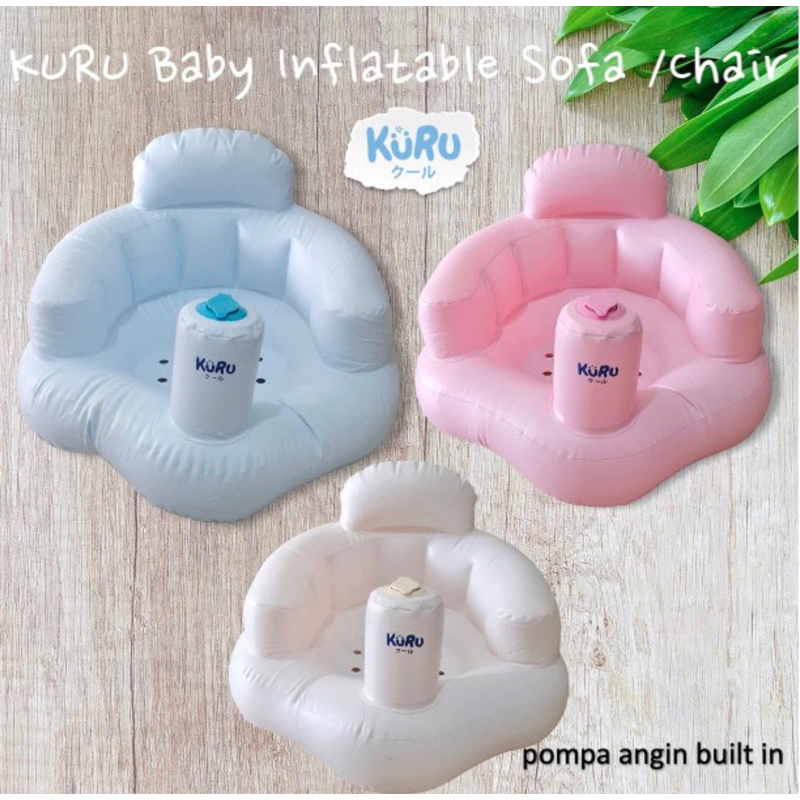 KURU Inflatable Baby Chair | Kursi Sofa Angin Bayi Tiup Pompa