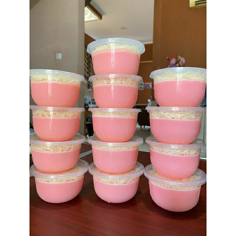 

Puding Siram Strawberry Keju 300ml