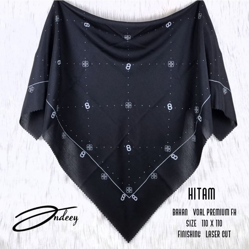 Hijab Segiempat Voal Premium Motif New button