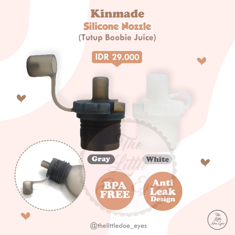Kinmade Boobie Juice Reusable Breastmilk Bag / Tutup Silicone Nozzle