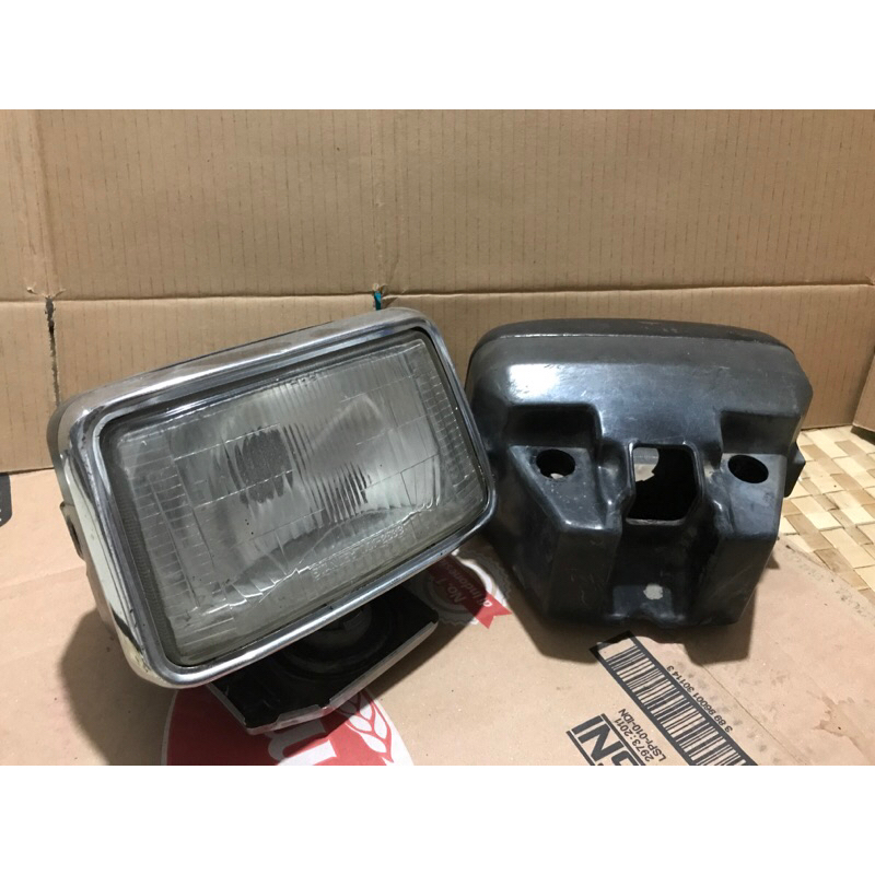 lampu kotak depan set reflektor original gl max copotan motor