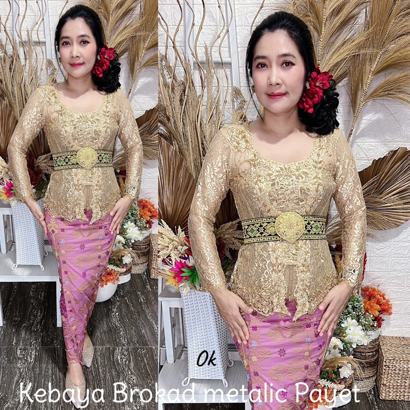 kebaya jadi brokad metalic