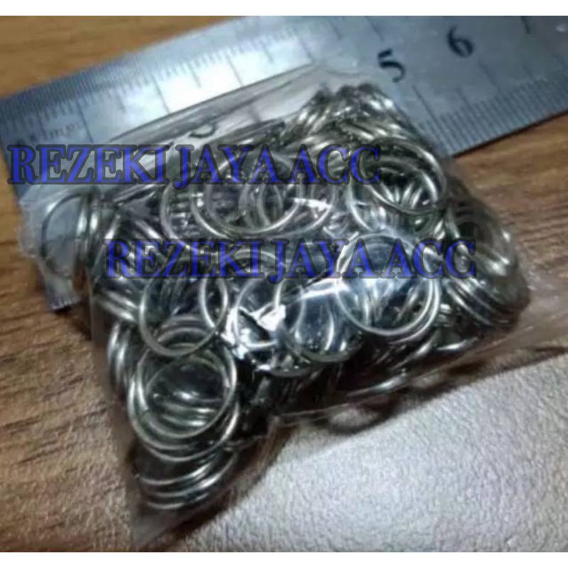 Ring Bulat Silver 12mm x 12mm Ring O Ring Medali Mendali Ring Bulat Nickel Per Gross 144pcs