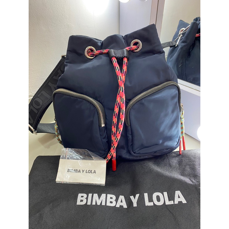 PRELOVED BIMBA Y LOLA NYLON BUCKET BAG