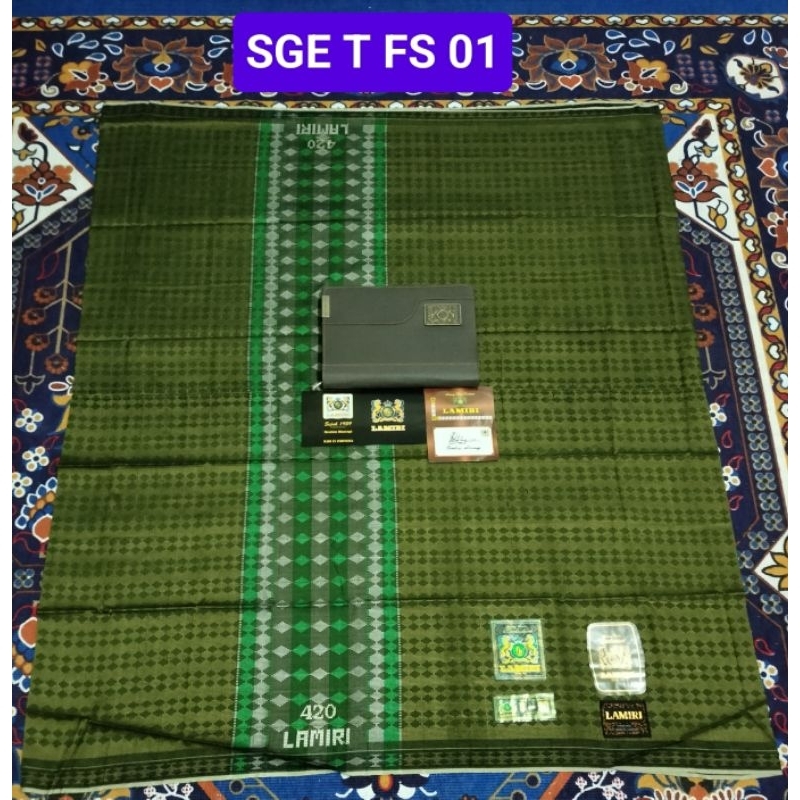 SARUNG LAMIRI MOTIF TAMER FULL SUTRA FULL SONGKET
