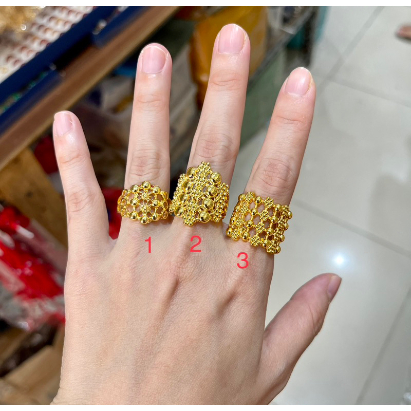 Fifi Fashion Cincin Xuping Gaya Vietnam Model Perhiasan Lapis Emas C0025