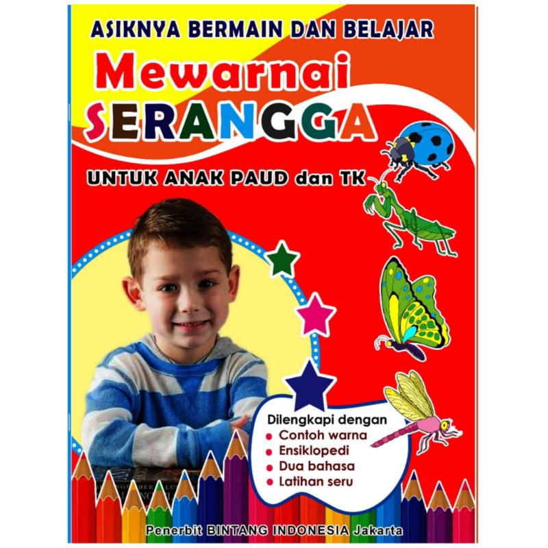 Buku mewarnai untuk paud dan tk