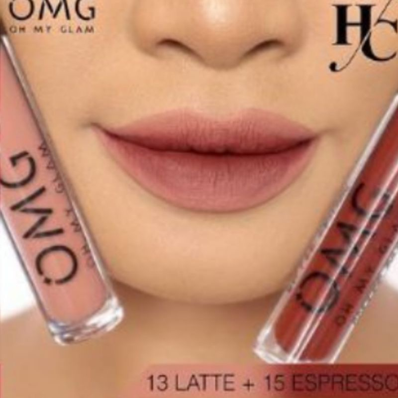 Paket Ombre Lips OMG | Lipcream OMG Ombre Coffee Edition| Lipcream OMG | Ombre OMG Lip Cream | Ombre Lips-Ombre 15+13
