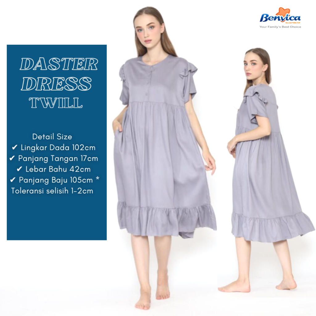 BAJU TIDUR DASTER KATUN RAYON TWILL AMRO