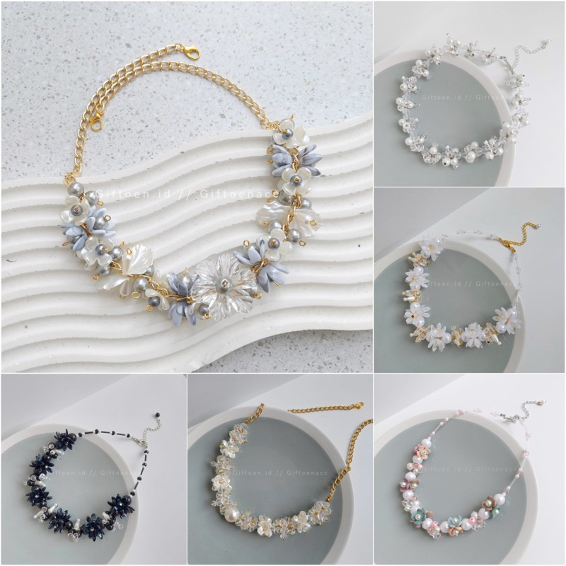 Kalung Kristal Beads / Kristal Necklace daily Hijab by Giftoenacc