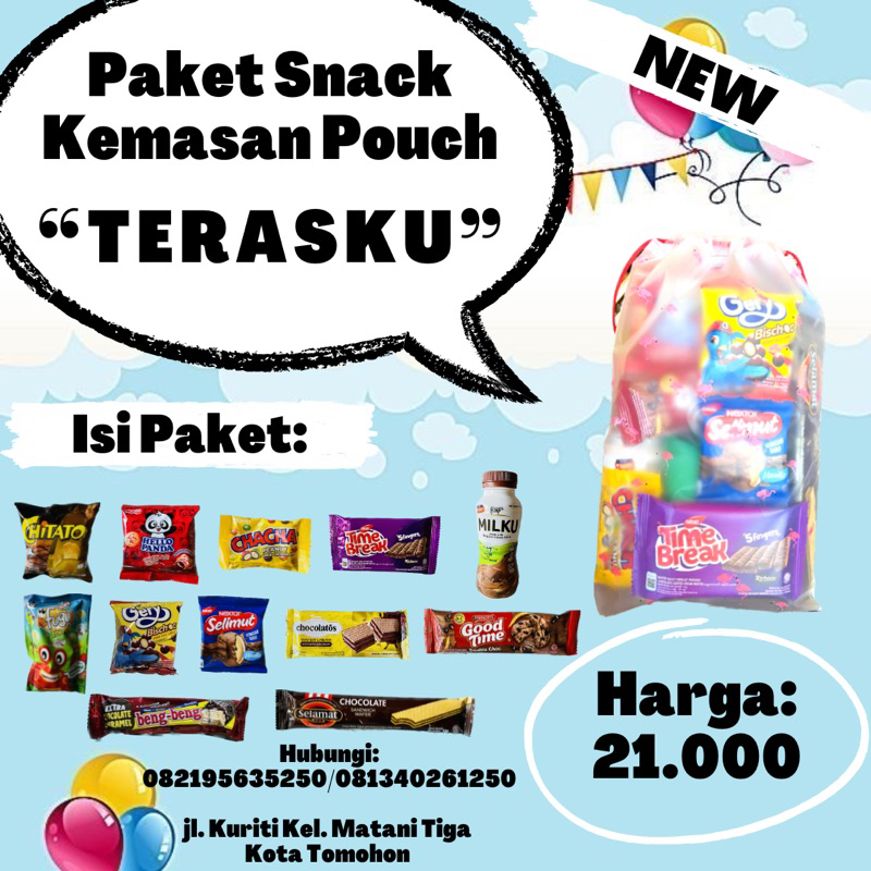 

Paket Snack Ulang Tahun Kemasan Pouch