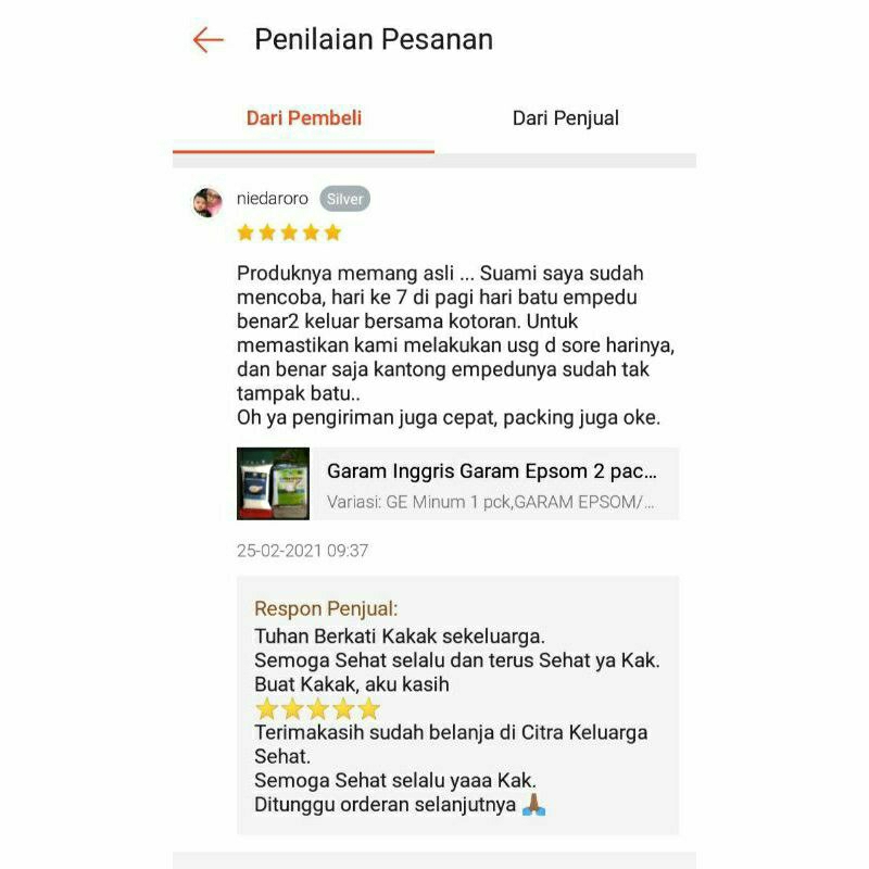 Garam Epsom Batu Empedu Garam Inggris Food Grade Surabaya Garam Inggris