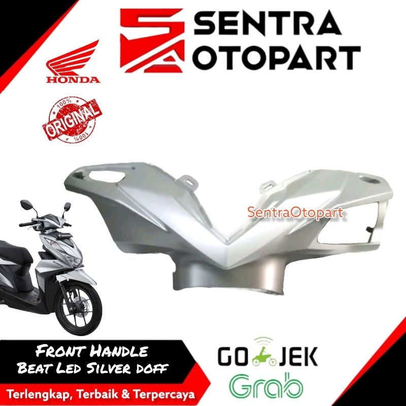 Batok depan atas front handle beat injeksi fi led 2020 silver abu abu doff dop original