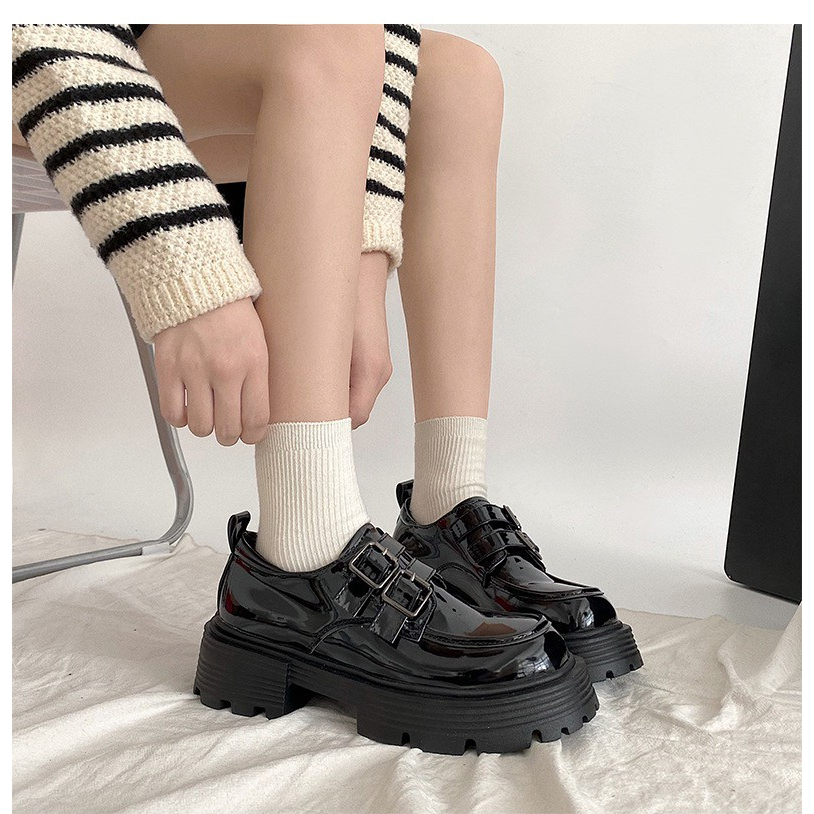 AVANCEID 1866 Heels Sepatu Sneakers Docmart Kerja Wanita Hitam Import