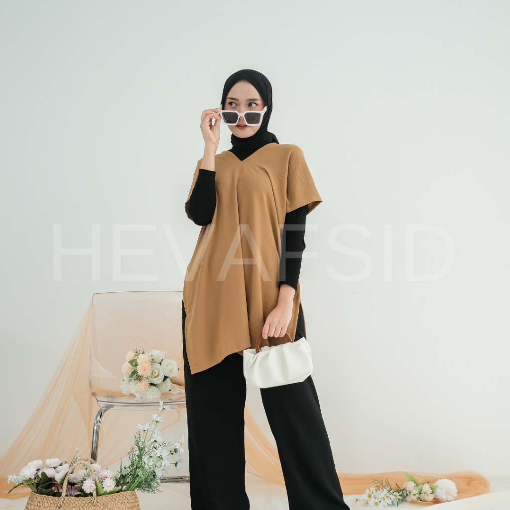 NAGITA LONG SQUARE BAHAN CRINKLE AIRFLOW/TUNIK