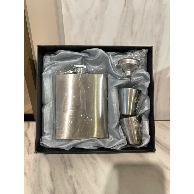 bottle minum liquor gift set vodka whiskey compact stainless