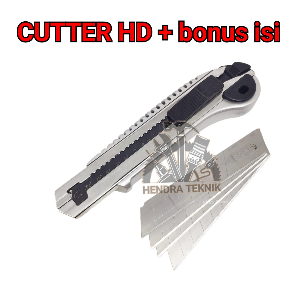 

PISAU CUTTER BONUS PISAU KATER HD + ISI 5PCS PISAU SILET KATER