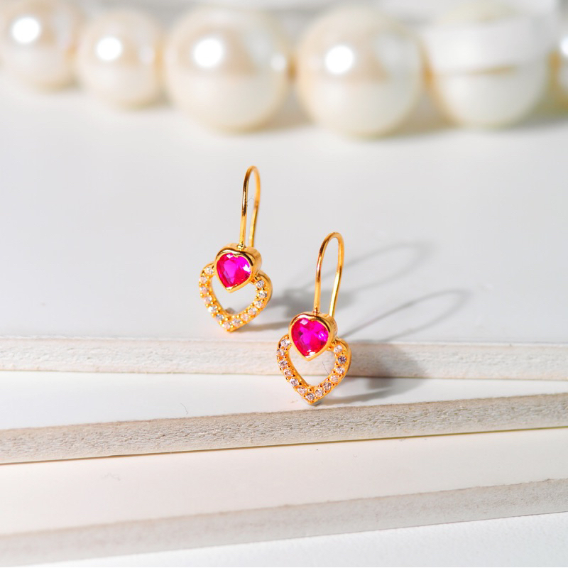 Anting Emas Kawatan Solitaire Waru Tanam- Toko Emaa Gadjah