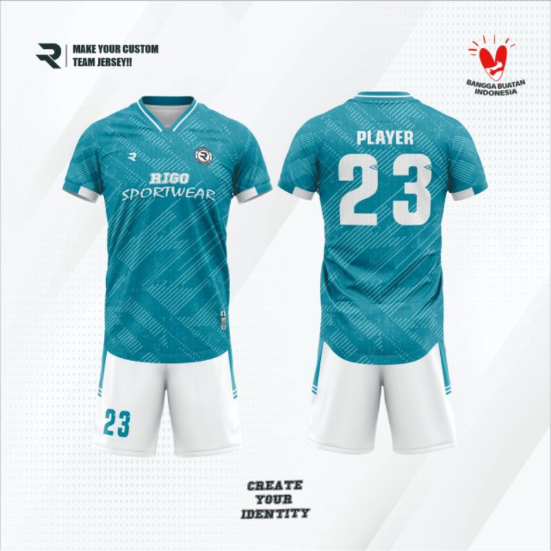 jersey kaos futsal baju olahraga sepak bola printing free design