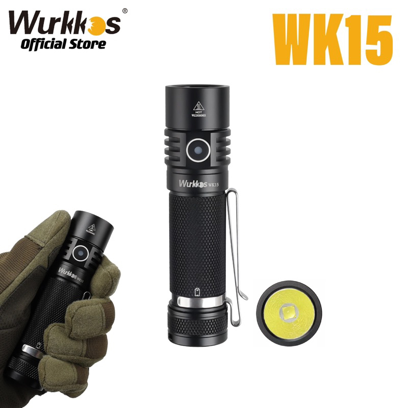Wurkkos WK15 XHP50.2 3000 Lumens Senter LED EDC Flashlight