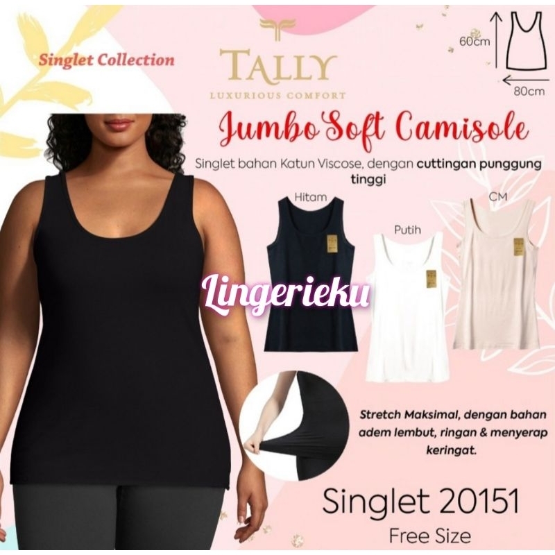 Tally 20151 Singlet Tanktop Wanita Ukuran Besar Jumbo