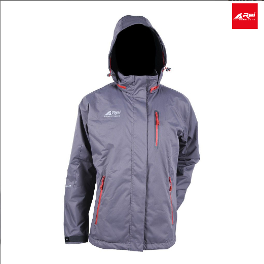 REI JAKET PRIA JAKET GUNUNG CRABLER - MERAH