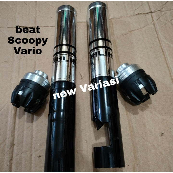 COVER SHOCK COVER VARIASI DEPAN BEAT VARIO SCOOPY PLUS JALU AS MODEL BUAH NAGA SILVER/BIRU/MERAH/GOL