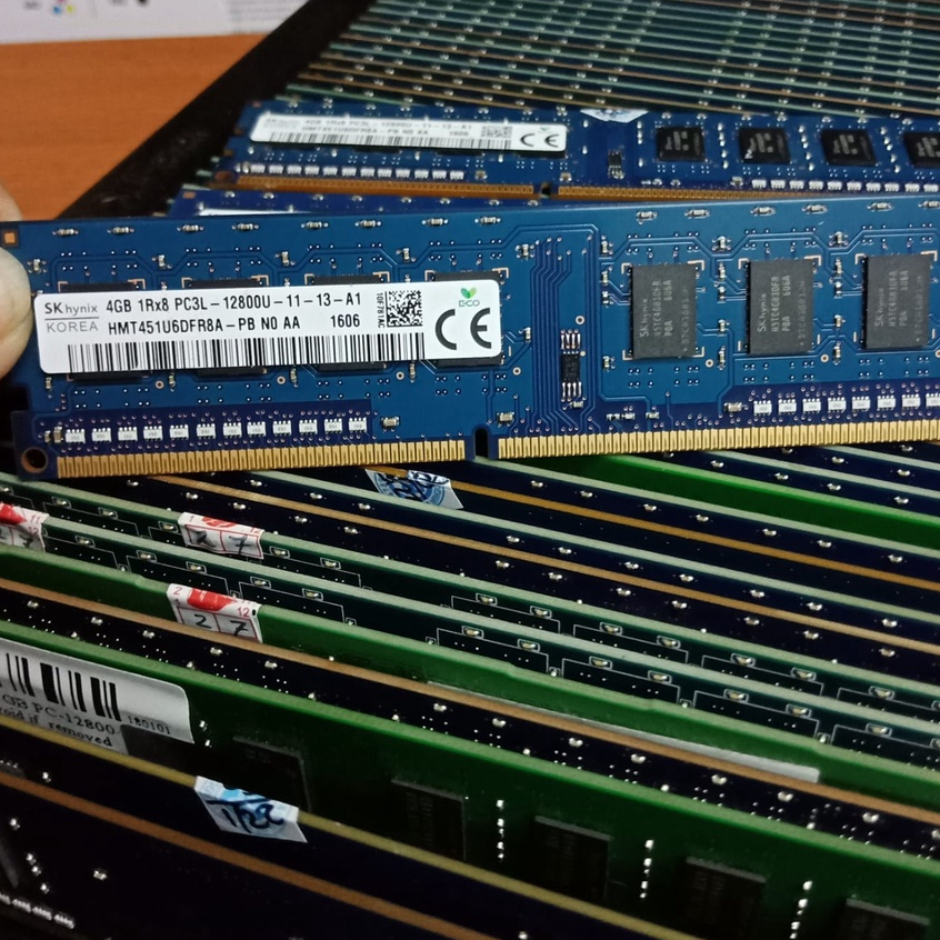 memory Ram PC 4GB DDR3 1Rx8 pc3L -12800U for PC KOMPUTER CPU Khsus untuk pc biasa