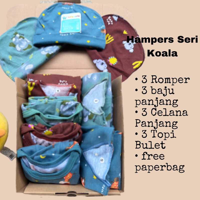 Hampers Baju dan celana bayi Newborn baby gift  kado bayi Jumper Romper Topi sarung tangan kado bayi Newborn SNI Promo 8.8