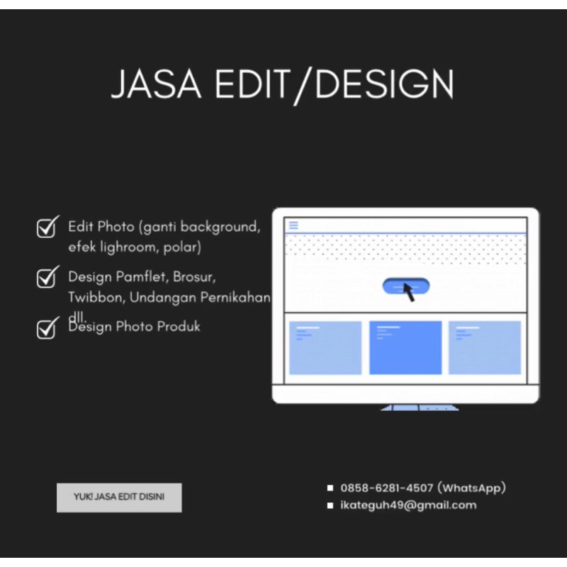 JASA EDIT/DESIGN Banner, Pamflet, Banner, sertif dll.