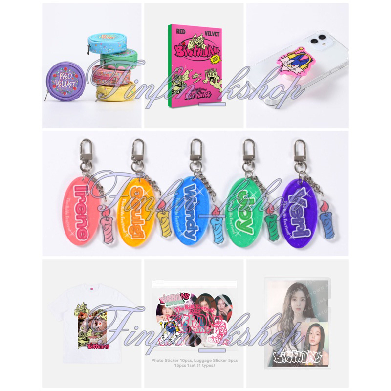 READY STOCK JOY RED VELVET RV KEYRING MD BIRTHDAY