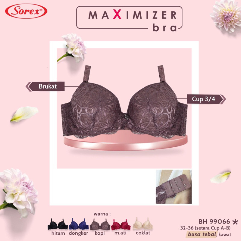 Bra sorex kawat|Bh Sorex Busa Tebal - PUSH UP Bra BH 99066