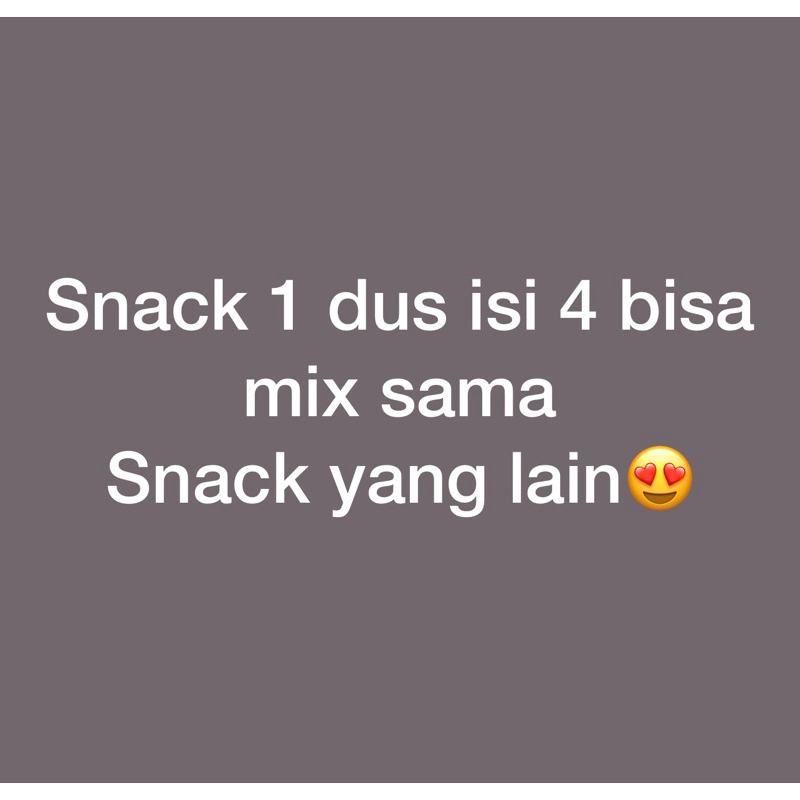 

snack 1 dus isi 4 renceng bisa mix