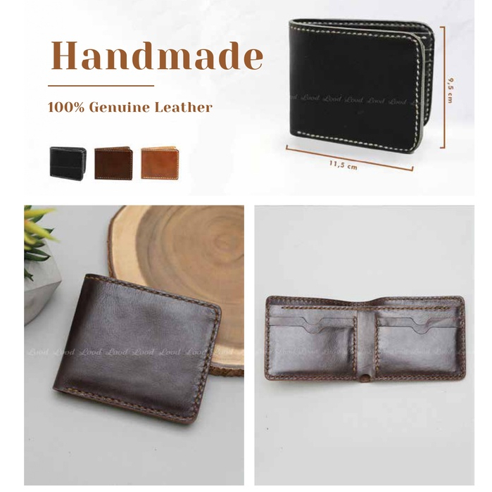 DOMPET PRIA FULL KULIT SAPI ASLI ORIGINAL 100% HANDMADE - GRATIS UKIR NAMA