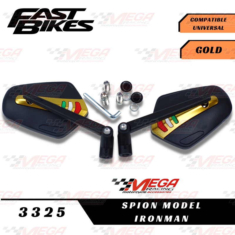 spion daun tomok model rangers cnc by fastbikes universal semua motor bisa pakai