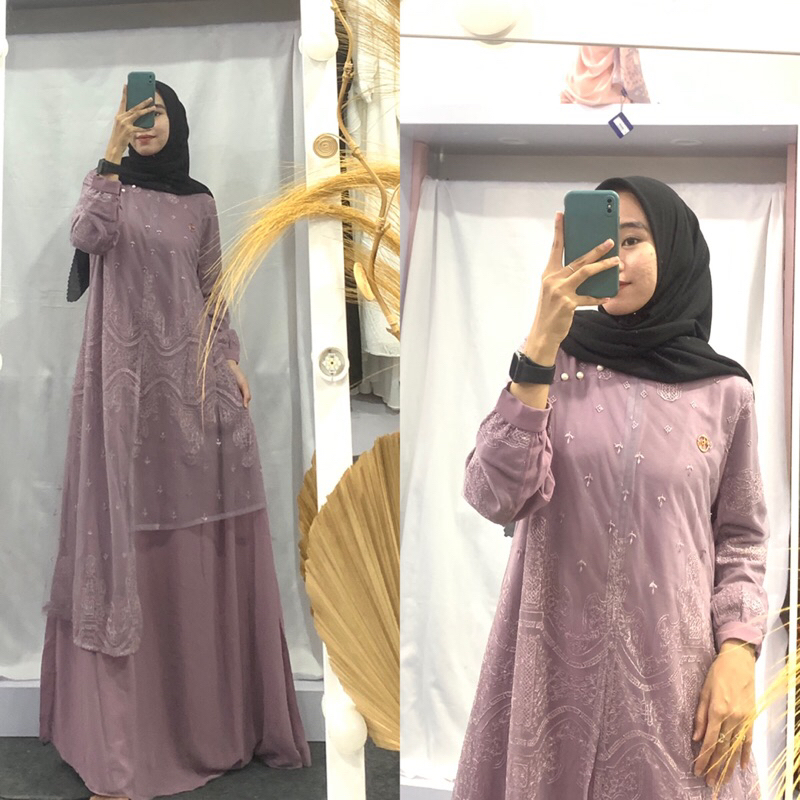 Terbaru Gamis Wanita Muslim Yasmine Dres By Marevi