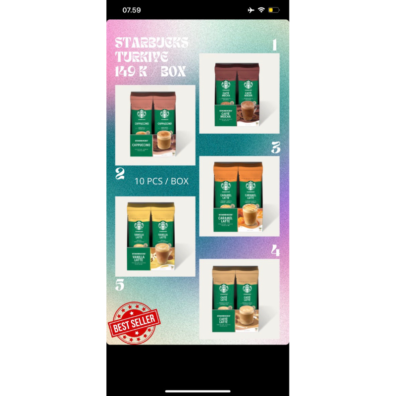 STARBUCKS SACHET TURKI