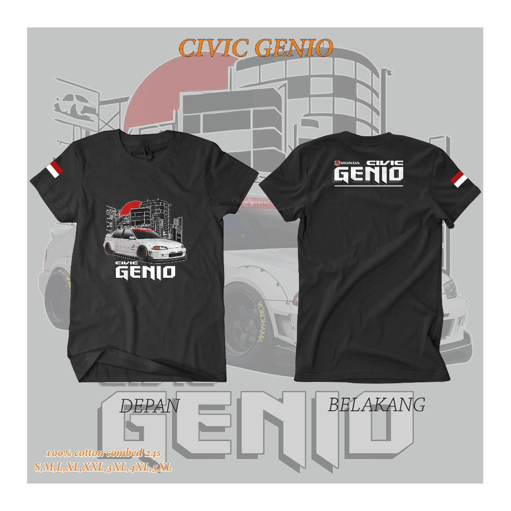 KAOS KATUN HONDA CIVIC GENIO PREMIUM QUALITY