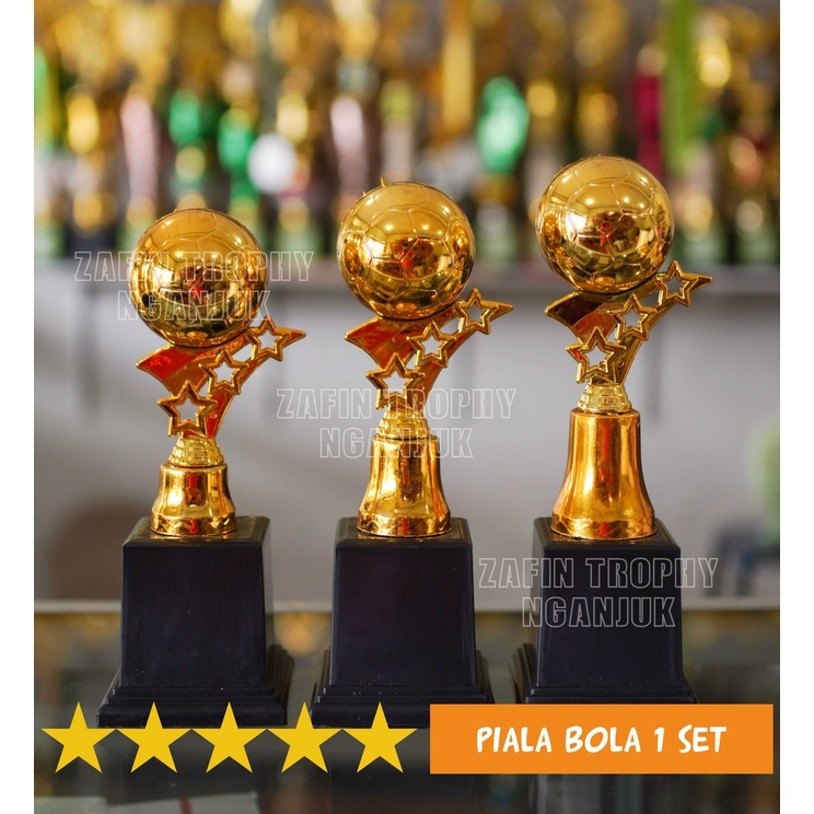 Piala 1 SET Sepak Bola Futsal piala dunia patung sepak bola 3D