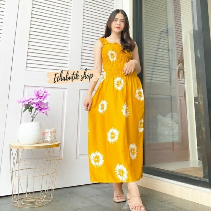 DRESS KERUT SMOKE BALI / DRESS SMOKE TERBARU