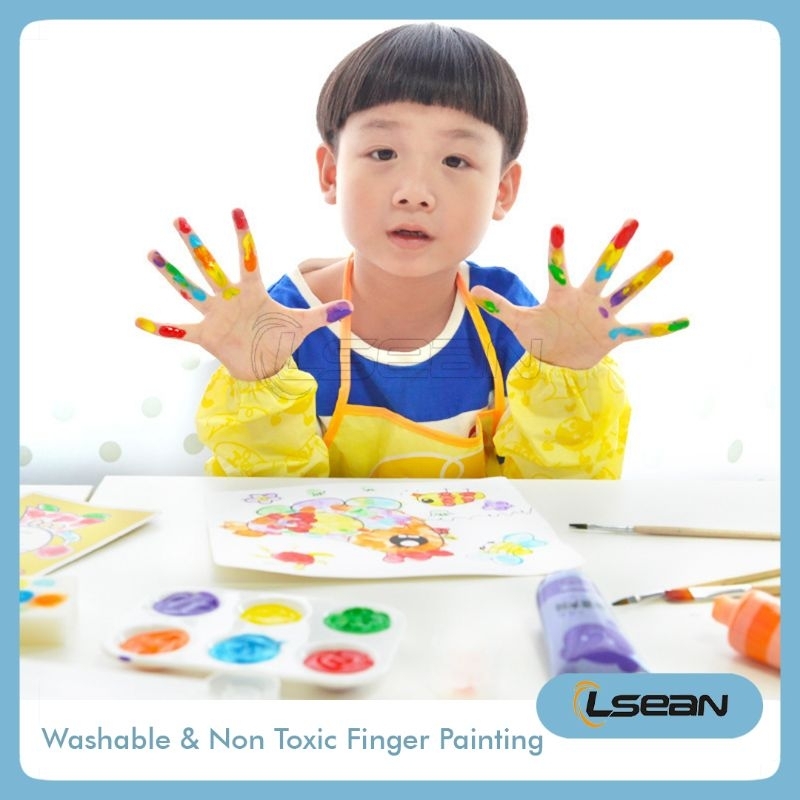 FINGER PAINT Mainan Edukasi Kreatif Washable &amp; Non Toxic Set