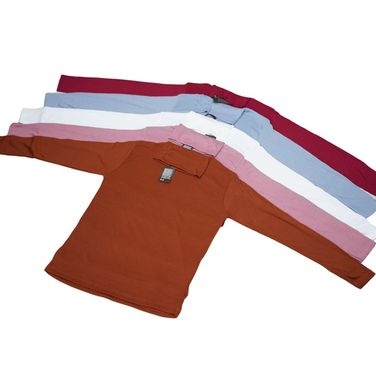 Belleza Outlet baju rajut Cardigan rajut atasan wanita RIB premium cindy turtleneck