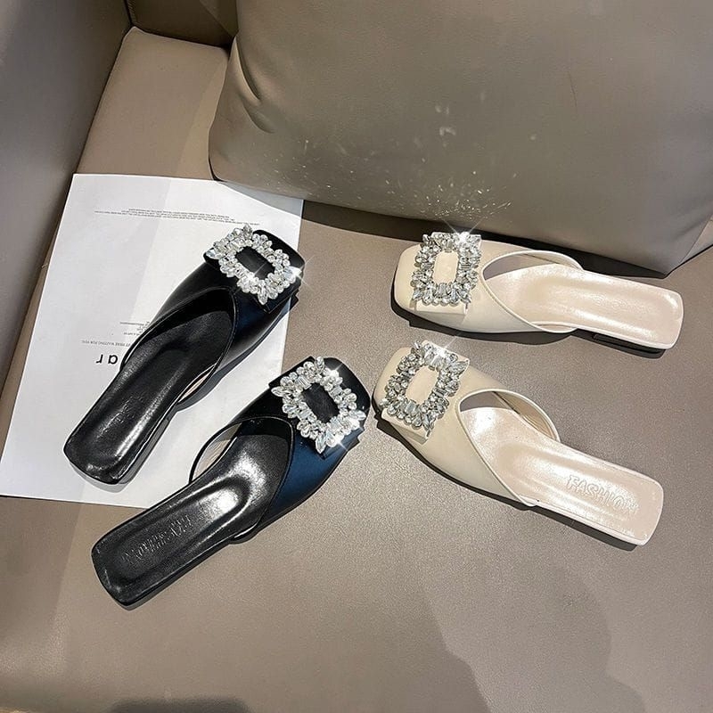 MYSTYLE Nora Korea Design Sandal Flat Fashion Wanita Import