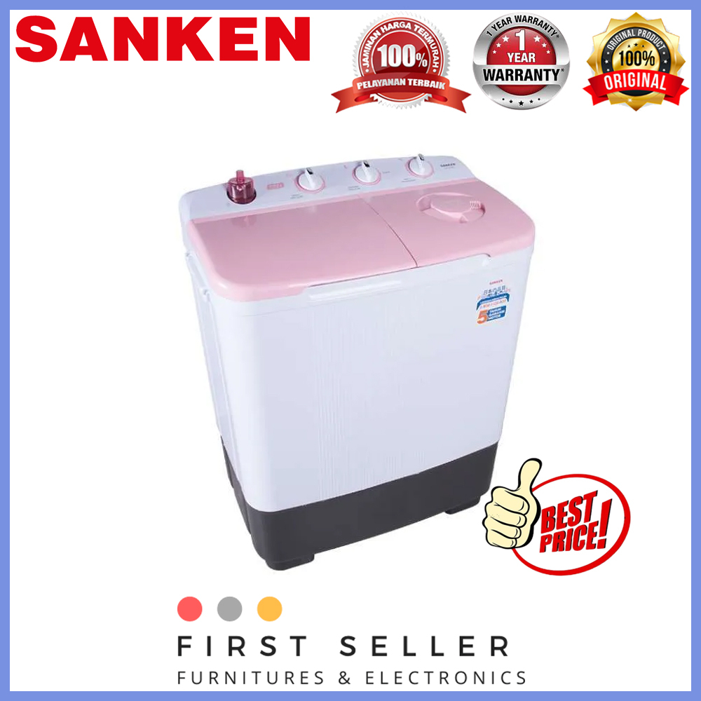 FREE ONGKIR* SANKEN MESIN CUCI TWIN TUB 2 TABUNG TW-8660 (7 KG)