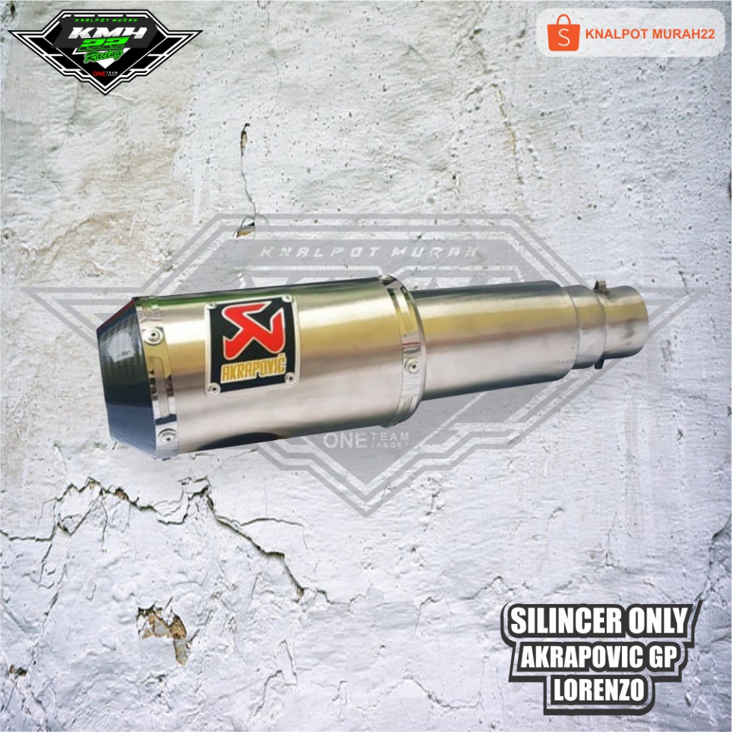 Silincer Knalpot AKRAPOVIC GP Lorenzo Stainless knalpot berkuslitas