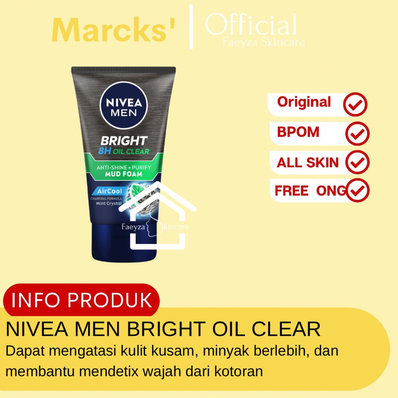 NIVEA MEN BRIGHT 8H OIL CLEAR ED 2025